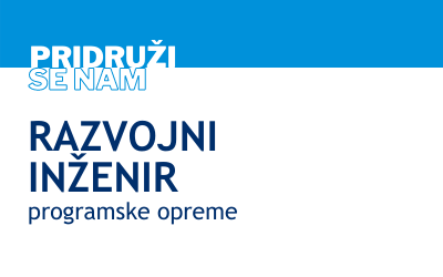 Zaposlitev: Razvojni inženir programske opreme Razvojni inženir programske opreme